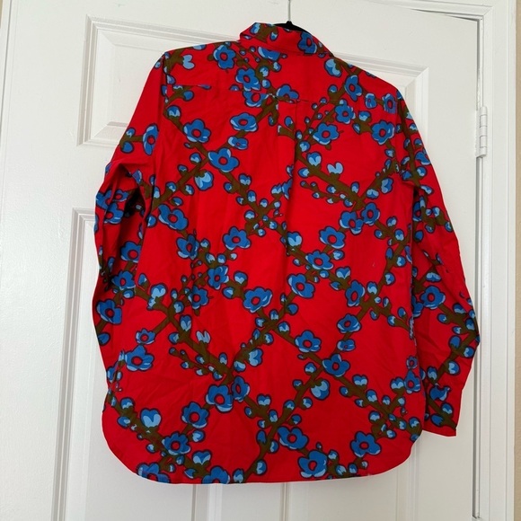 NWT J Crew Collection Classic-fit Button Down Shirt in Lattice Floral Size 8 - Picture 4 of 12